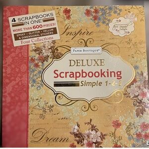 Deluxe scrapbooking book ( over 600 pieces)